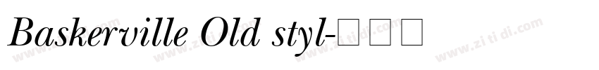 Baskerville Old styl字体转换